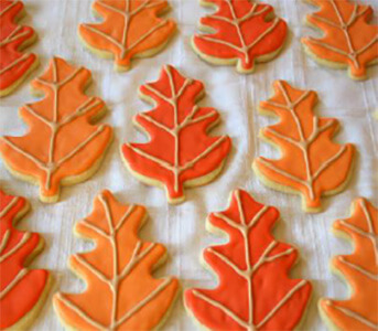 cookie leaves baking activity